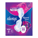 GETIT.QA- Qatar’s Best Online Shopping Website offers ALWAYS DIAMOND FLEXFOAM LARGE SANITARY PADS WITH WINGS 13 PCS at the lowest price in Qatar. Free Shipping & COD Available!