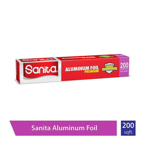 GETIT.QA- Qatar’s Best Online Shopping Website offers SANITA PREMIUM ALUMINUM FOIL 200SQ.FT. SIZE 60.96M X 30CM 1 PC at the lowest price in Qatar. Free Shipping & COD Available!