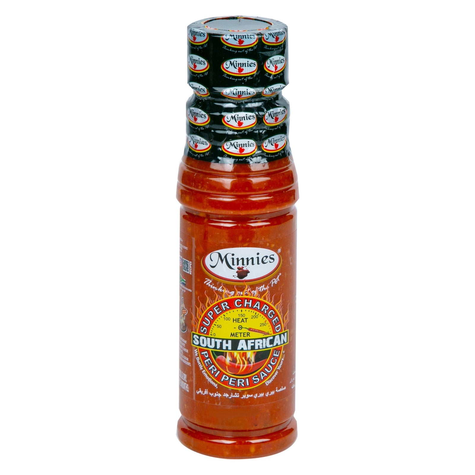 GETIT.QA- Qatar’s Best Online Shopping Website offers MINNIES SOUTH AFRICAN SUPER CHARGED PERI PERI SAUCE 250 ML at the lowest price in Qatar. Free Shipping & COD Available!