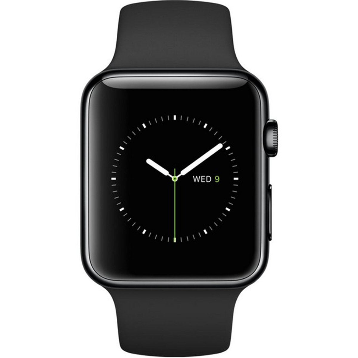 GETIT.QA- Qatar’s Best Online Shopping Website offers APPLE WATCH MLC82 42MM SPACE BLACK STAINLESS STEEL CASE WITH BLACK SPORT BAND at the lowest price in Qatar. Free Shipping & COD Available!