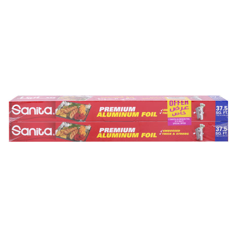 GETIT.QA- Qatar’s Best Online Shopping Website offers SANITA PREMIUM ALUMINUM FOIL 2 X 37.5 SQ FT at the lowest price in Qatar. Free Shipping & COD Available!