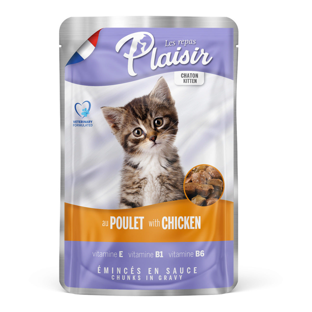 GETIT.QA- Qatar’s Best Online Shopping Website offers PLAISIR CAT FOOD WITH CHICKEN IN GRAVY 100 G
 at the lowest price in Qatar. Free Shipping & COD Available!