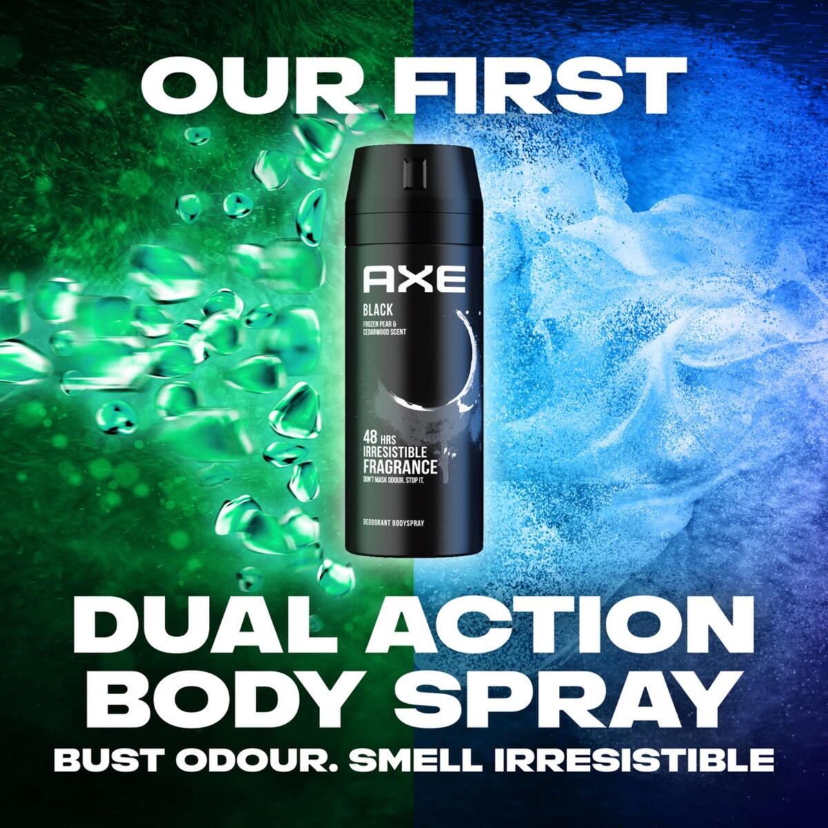 GETIT.QA- Qatar’s Best Online Shopping Website offers AXE BLACK 48H FRESH BODY SPRAY DEODORANT 150 ML at the lowest price in Qatar. Free Shipping & COD Available!
