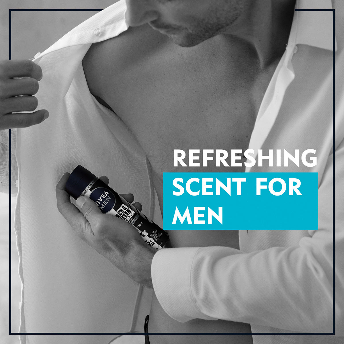 GETIT.QA- Qatar’s Best Online Shopping Website offers NIVEA MEN DEODORANT SPRAY BLACK & WHITE INVISIBLE 200 ML at the lowest price in Qatar. Free Shipping & COD Available!