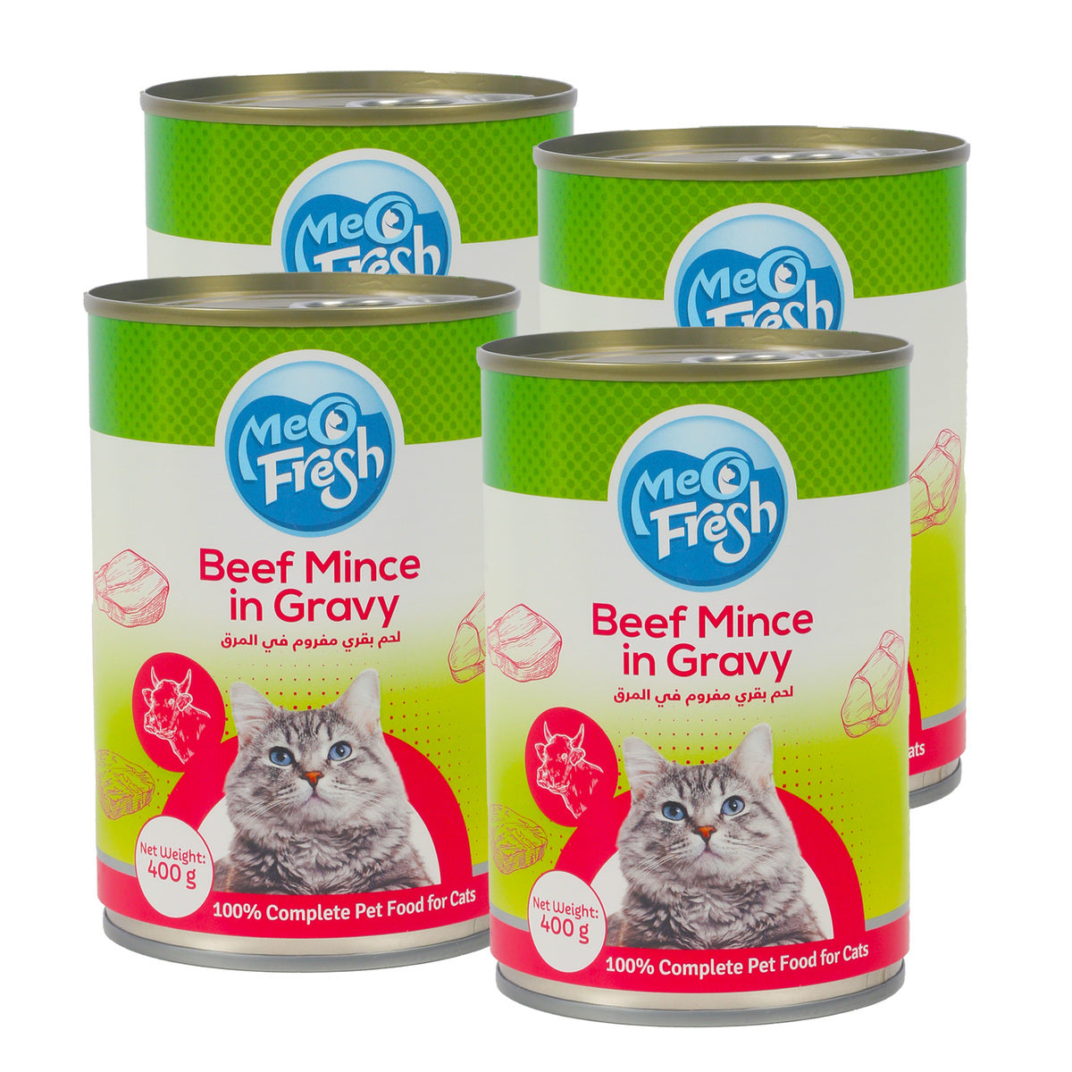 GETIT.QA- Qatar’s Best Online Shopping Website offers MEO FRESH BEEF MINCE IN GRAVY 4 X 400 G
 at the lowest price in Qatar. Free Shipping & COD Available!