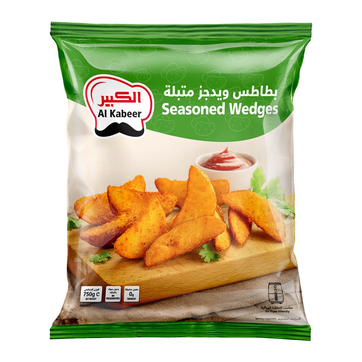 GETIT.QA- Qatar’s Best Online Shopping Website offers AL KABEER SEASONED WEDGES 750 G at the lowest price in Qatar. Free Shipping & COD Available!