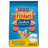 GETIT.QA- Qatar’s Best Online Shopping Website offers PURINA FRISKIES SEAFOOD SENSATION CAT FOOD 2.5 KG
 at the lowest price in Qatar. Free Shipping & COD Available!