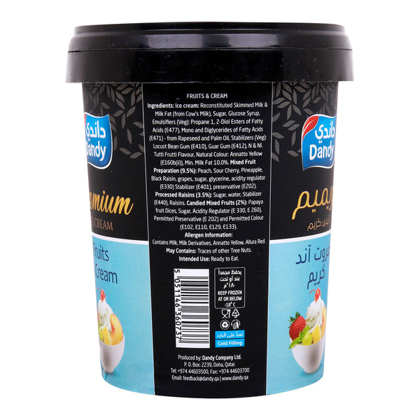 Dandy Premium Fruit Cream Ice Cream 500 ml