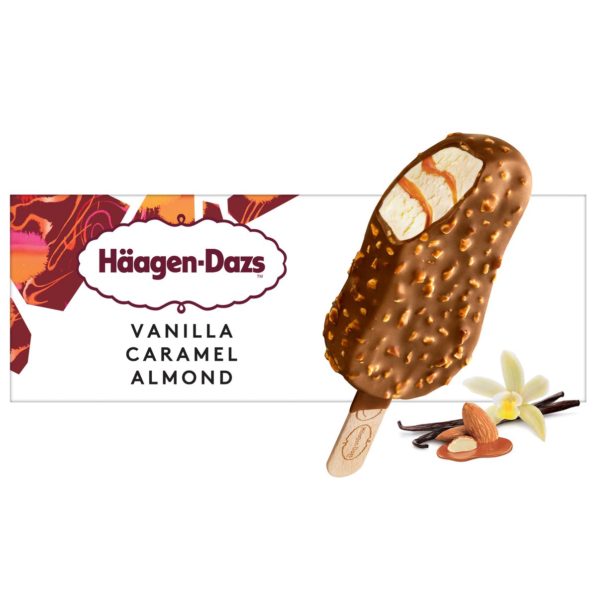 GETIT.QA- Qatar’s Best Online Shopping Website offers HAAGEN-DAZS VANILLA CARAMEL ALMOND ICE CREAM STICK 80 ML at the lowest price in Qatar. Free Shipping & COD Available!