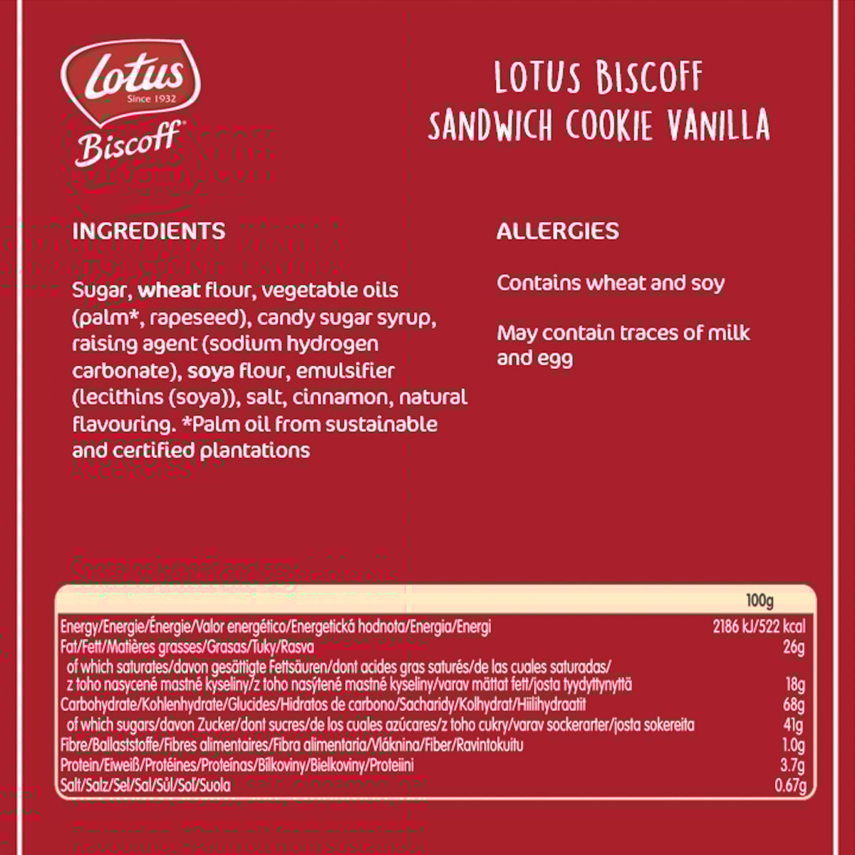 GETIT.QA- Qatar’s Best Online Shopping Website offers LOTUS BISCOFF CARAMELIZED VANILLA BISCUIT 150 G at the lowest price in Qatar. Free Shipping & COD Available!