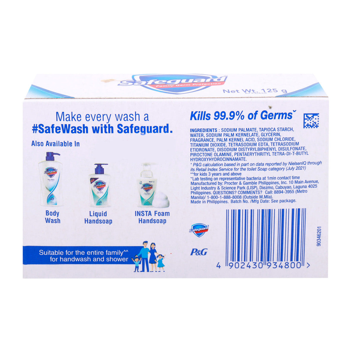 GETIT.QA- Qatar’s Best Online Shopping Website offers SAFEGUARD PURE WHITE SOAP 125 G at the lowest price in Qatar. Free Shipping & COD Available!