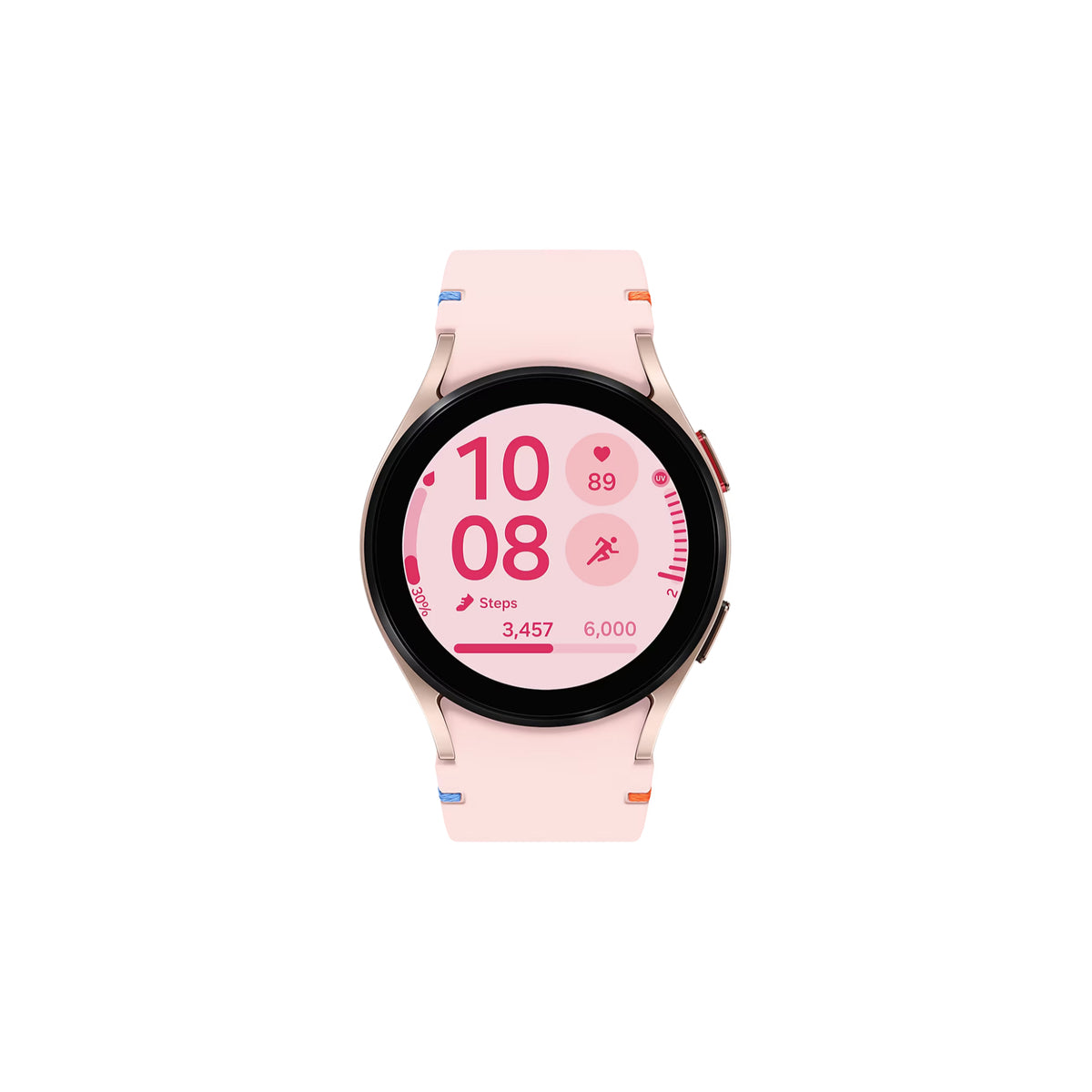 GETIT.QA- Qatar’s Best Online Shopping Website offers SAMSUNG GALAXY WATCH FE, 40 MM, PINK GOLD, SM-R861NIDAMEA at the lowest price in Qatar. Free Shipping & COD Available!