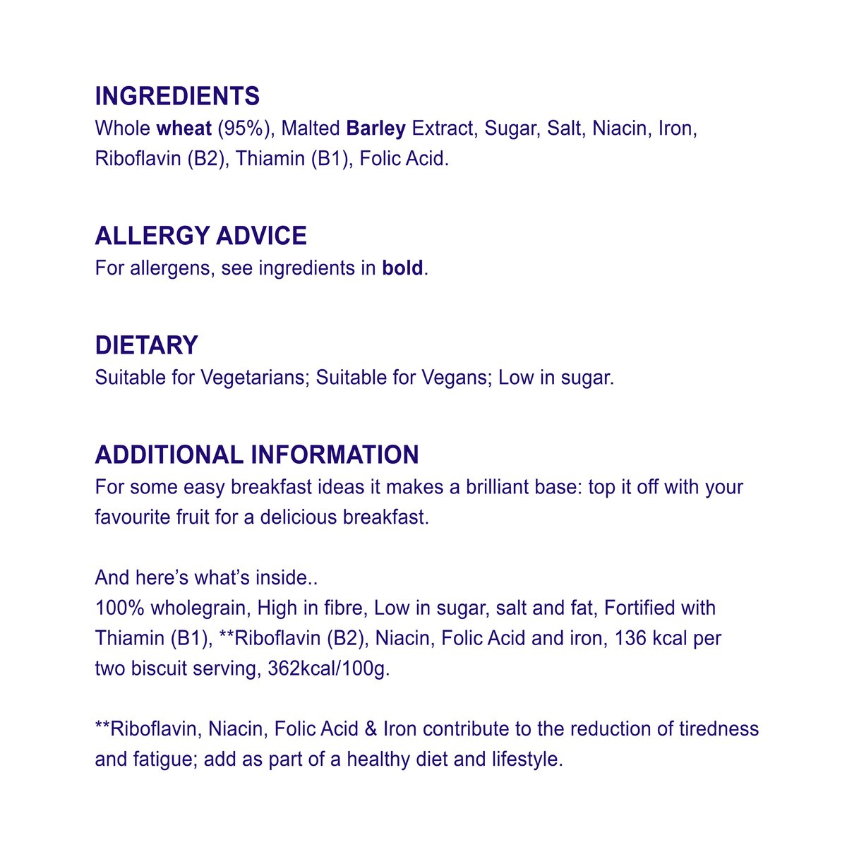 GETIT.QA- Qatar’s Best Online Shopping Website offers WEETABIX CEREAL BISCUIT 215 G at the lowest price in Qatar. Free Shipping & COD Available!