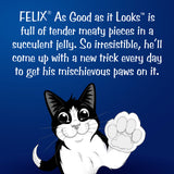 GETIT.QA- Qatar’s Best Online Shopping Website offers PURINA FELIX SENSATIONS JELLIES WITH TUNA AND SPINACH FLAVORS CATFOOD 85 G
 at the lowest price in Qatar. Free Shipping & COD Available!