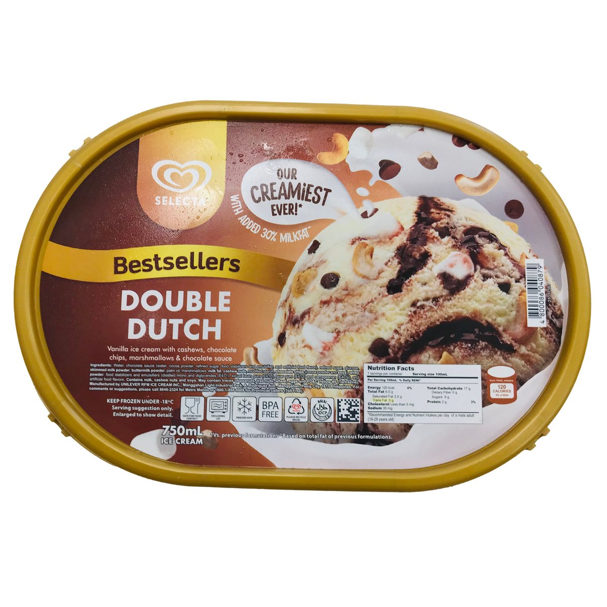 GETIT.QA- Qatar’s Best Online Shopping Website offers SELECTA DOUBLE DUTCH ICE CREAM 750 ML at the lowest price in Qatar. Free Shipping & COD Available!
