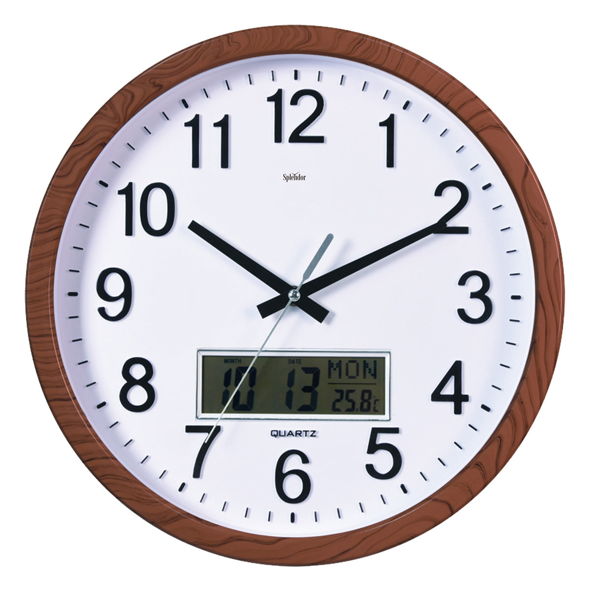 GETIT.QA- Qatar’s Best Online Shopping Website offers SPLENDOR ERIC WALL CLOCK, 36 CM, CHERRY, PW288-1706 at the lowest price in Qatar. Free Shipping & COD Available!