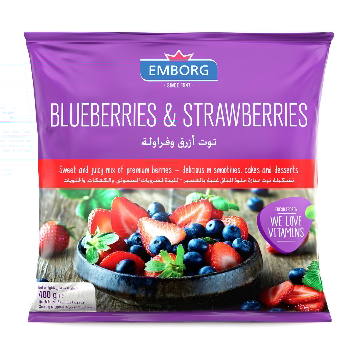 GETIT.QA- Qatar’s Best Online Shopping Website offers EMBORG BLUEBERRIES & STRAWBERRIES 400 G at the lowest price in Qatar. Free Shipping & COD Available!