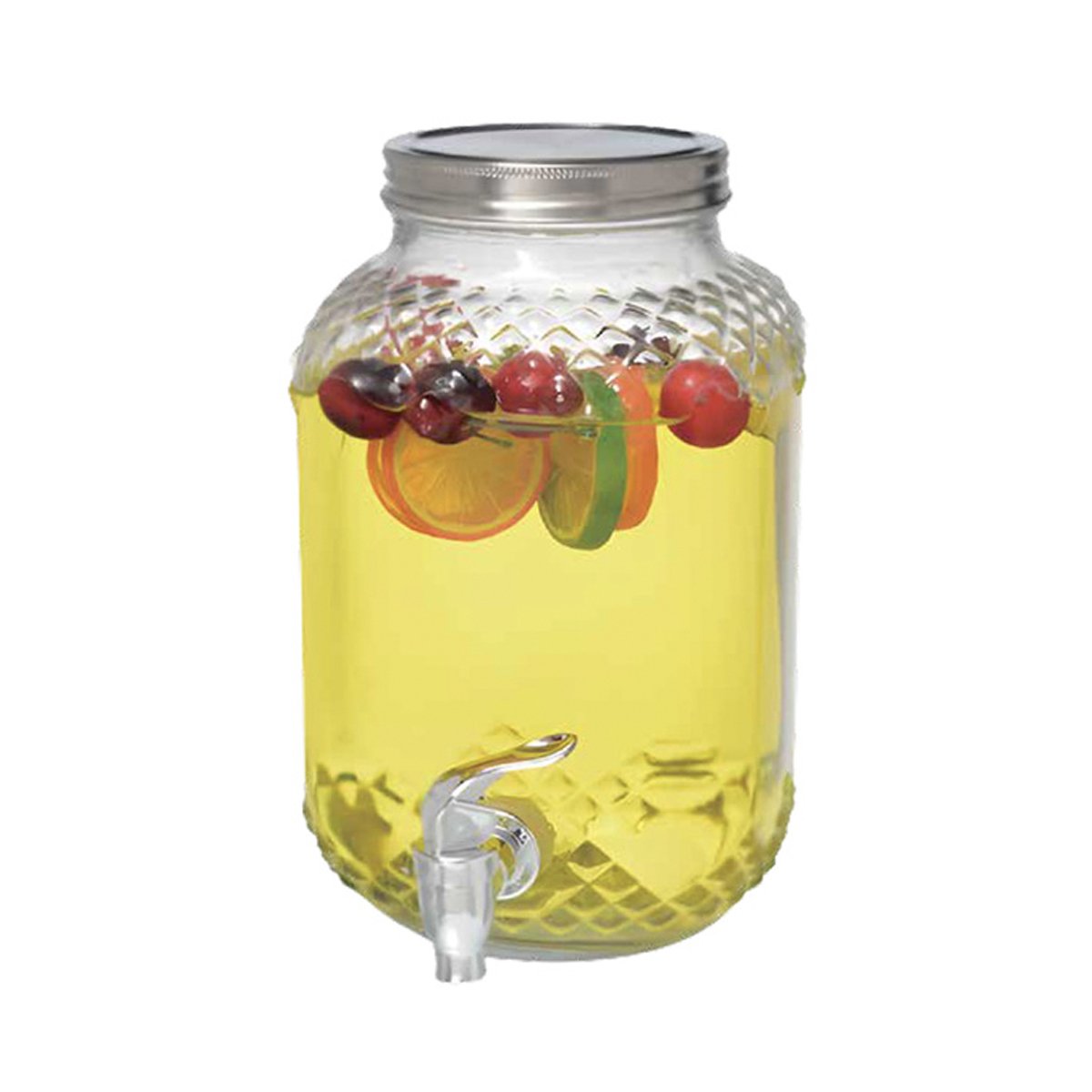 GETIT.QA- Qatar’s Best Online Shopping Website offers CRYSTAL DROPS GLASS BEVERAGE DISPENSER, 4 L, H7056 at the lowest price in Qatar. Free Shipping & COD Available!