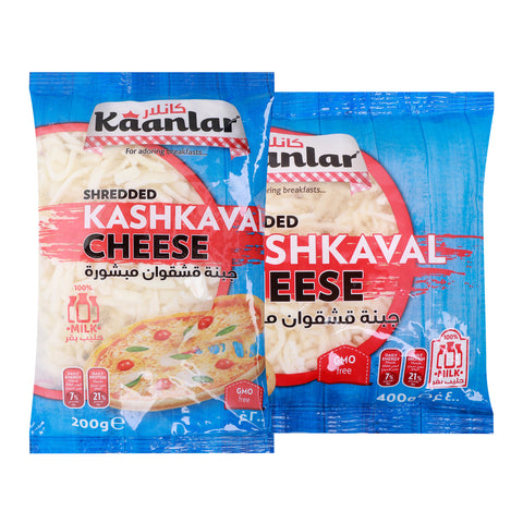 GETIT.QA- Qatar’s Best Online Shopping Website offers KAANLAR SHREDDED KASHKAVAL CHEESE OFFER PACK 400 G + 200 G at the lowest price in Qatar. Free Shipping & COD Available!