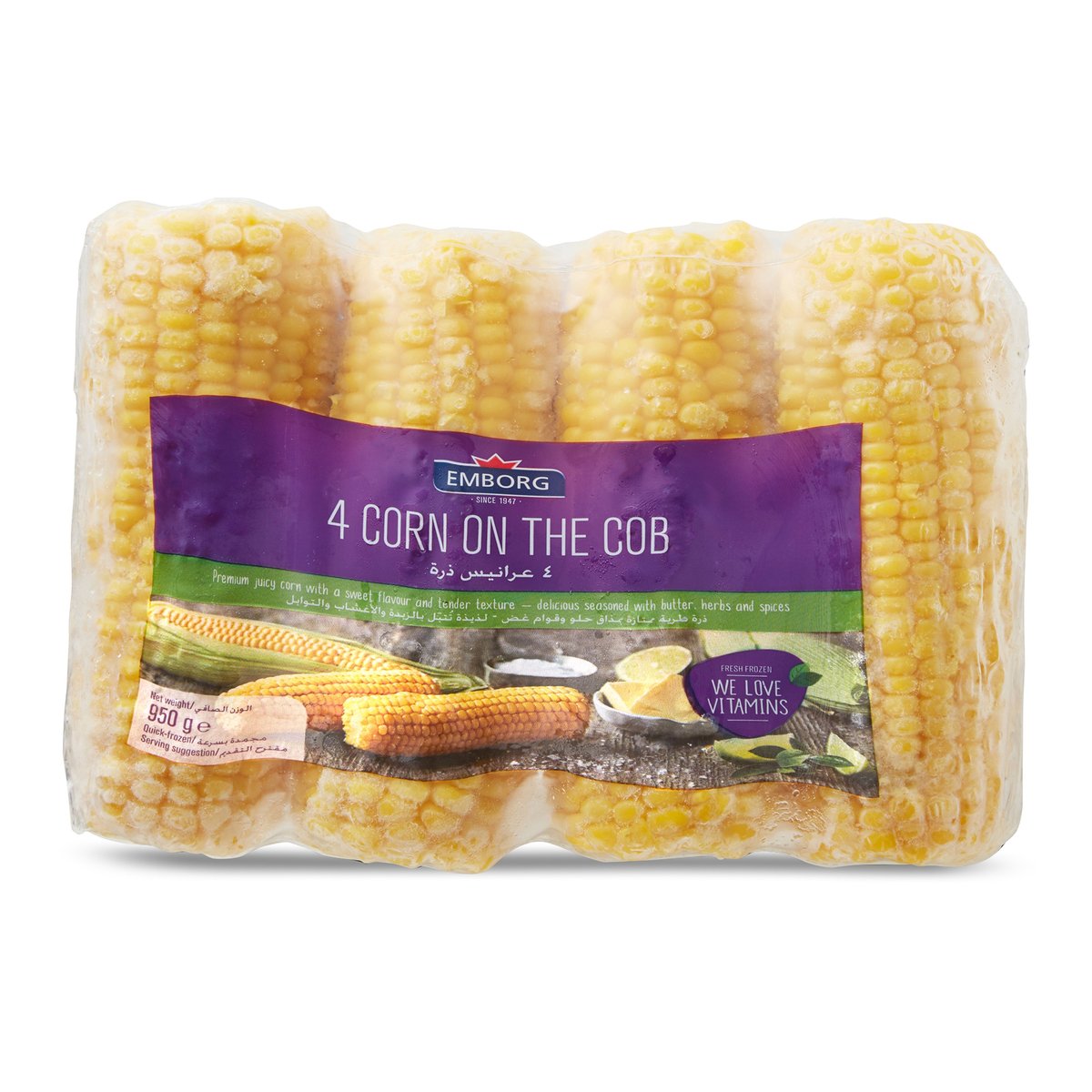 GETIT.QA- Qatar’s Best Online Shopping Website offers EMBORG 4 CORN ON THE COB 4 PCS 950 G at the lowest price in Qatar. Free Shipping & COD Available!