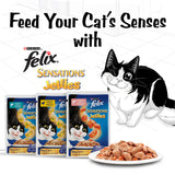 GETIT.QA- Qatar’s Best Online Shopping Website offers PURINA FELIX SENSATIONS JELLIES WITH SALMON AND TOMATO FLAVORS CAT FOOD 85 G
 at the lowest price in Qatar. Free Shipping & COD Available!