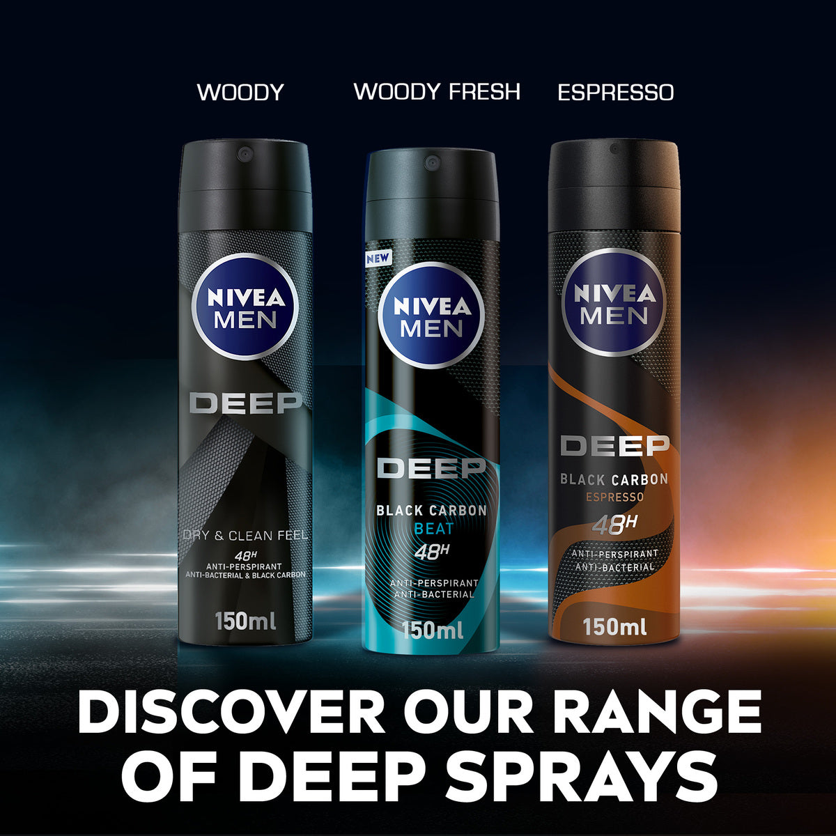 GETIT.QA- Qatar’s Best Online Shopping Website offers NIVEA MEN ANTIPERSPIRANT SPRAY DEEP BLACK CARBON 150 ML at the lowest price in Qatar. Free Shipping & COD Available!