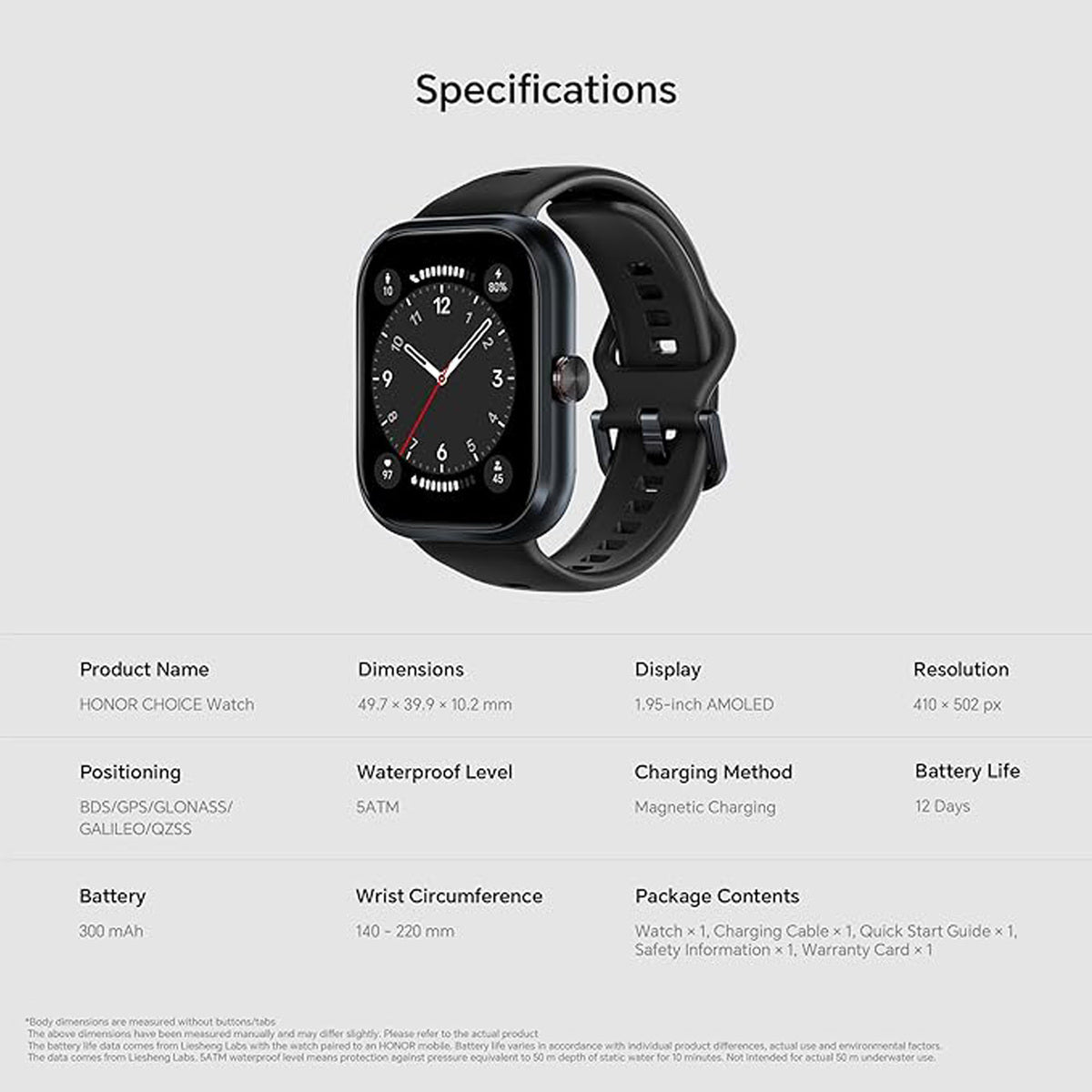 GETIT.QA- Qatar’s Best Online Shopping Website offers HONOR CHOICE SMART WATCH, 1.95 INCH, BLACK, BOT-WB01 at the lowest price in Qatar. Free Shipping & COD Available!