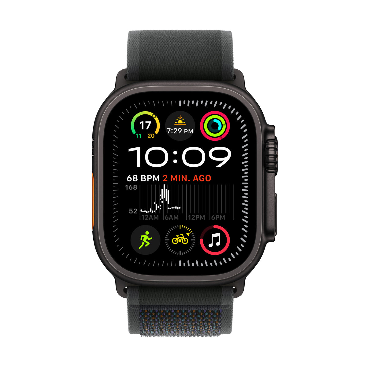 GETIT.QA- Qatar’s Best Online Shopping Website offers PRE-ORDER APPLE WATCH ULTRA 2 GPS + CELLULAR, 49 MM BLACK TITANIUM CASE WITH BLACK TRAIL LOOP - S/M at the lowest price in Qatar. Free Shipping & COD Available!