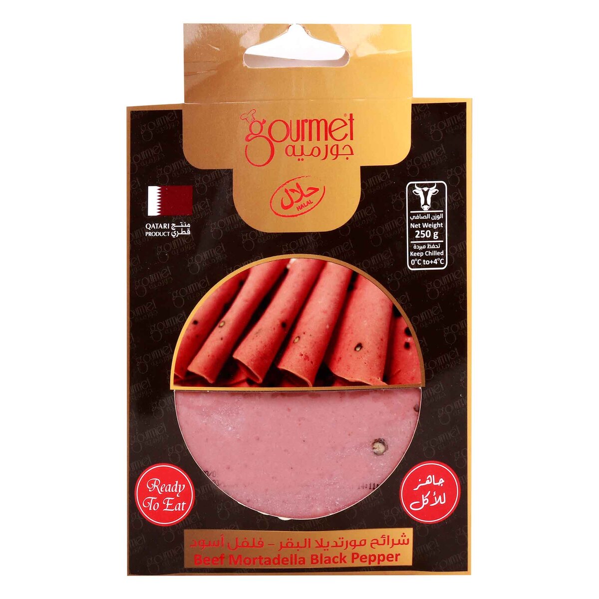 GETIT.QA- Qatar’s Best Online Shopping Website offers GOURMET BEEF MORTADELLA WITH PEPPER SLICE 250 G at the lowest price in Qatar. Free Shipping & COD Available!