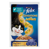 GETIT.QA- Qatar’s Best Online Shopping Website offers PURINA FELIX SENSATIONS JELLIES WITH TUNA AND SPINACH FLAVORS CATFOOD 85 G
 at the lowest price in Qatar. Free Shipping & COD Available!