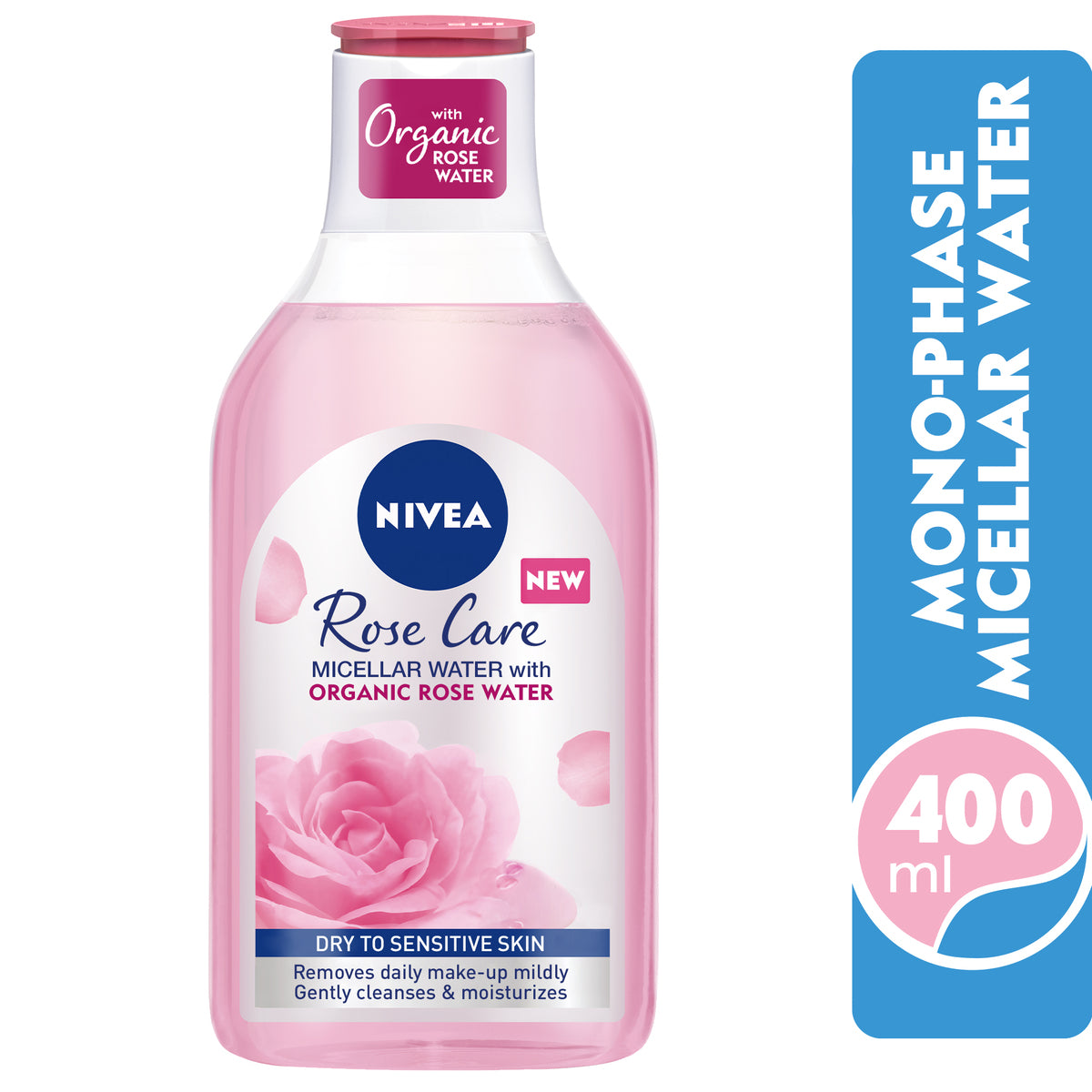 GETIT.QA- Qatar’s Best Online Shopping Website offers NIVEA MAKEUP REMOVER ROSE CARE FACE MICELLAR MONOPHASE 400 ML at the lowest price in Qatar. Free Shipping & COD Available!