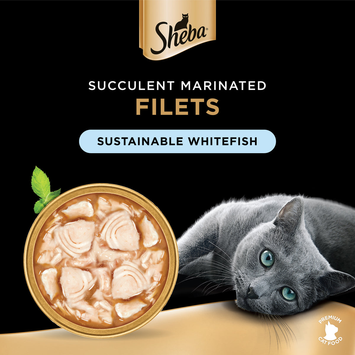 GETIT.QA- Qatar’s Best Online Shopping Website offers SHEBA FILLETS SUSTAINABLE WHITEFISH CAT FOOD 60 G at the lowest price in Qatar. Free Shipping & COD Available!