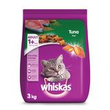 GETIT.QA- Qatar’s Best Online Shopping Website offers WHISKAS TUNA DRY FOOD FOR ADULT CATS 1+ YEARS 3 KG
 at the lowest price in Qatar. Free Shipping & COD Available!