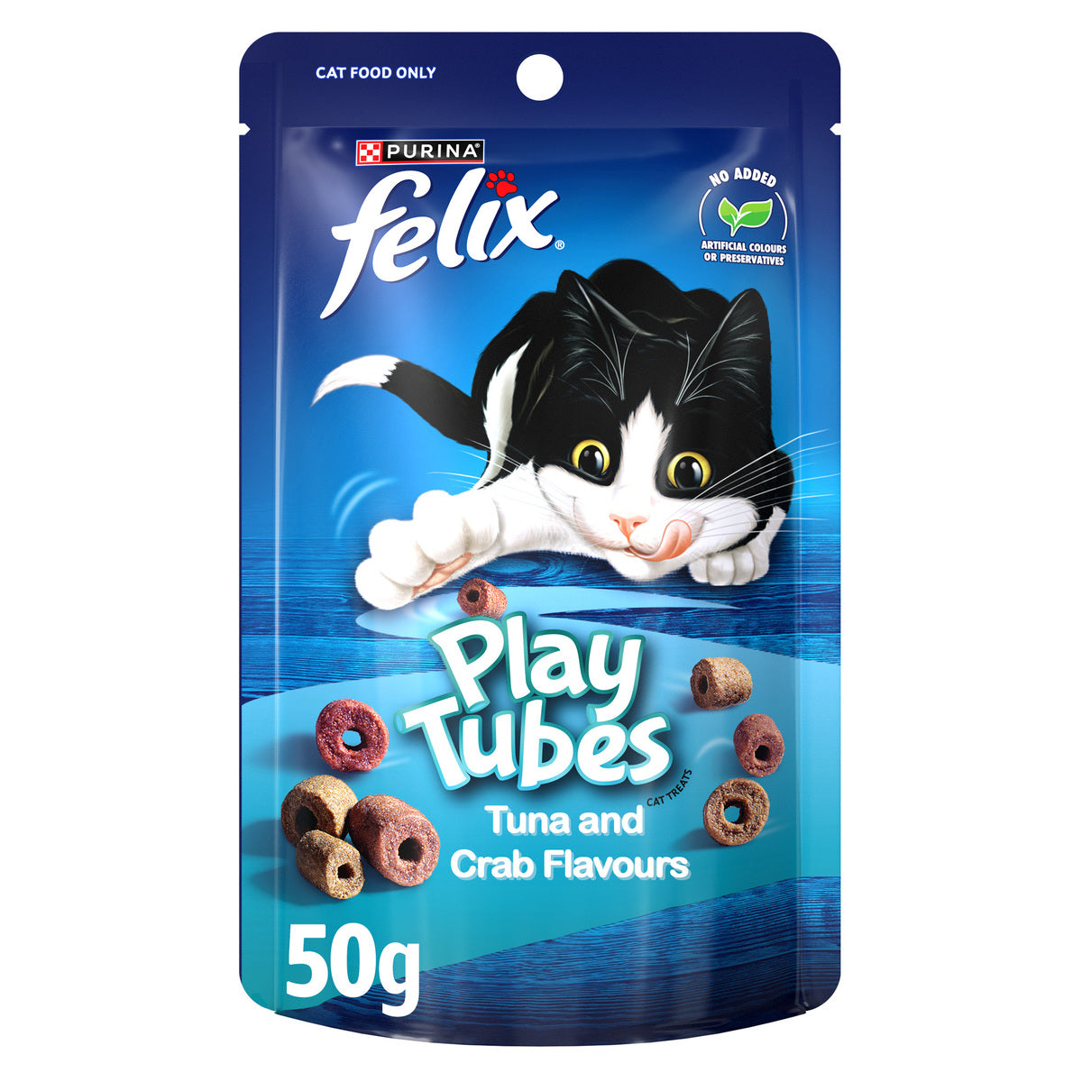 GETIT.QA- Qatar’s Best Online Shopping Website offers PURINA FELIX PLAY TUBES TUNA AND CRAB CAT FLAVOUR TREATS 50 G
 at the lowest price in Qatar. Free Shipping & COD Available!