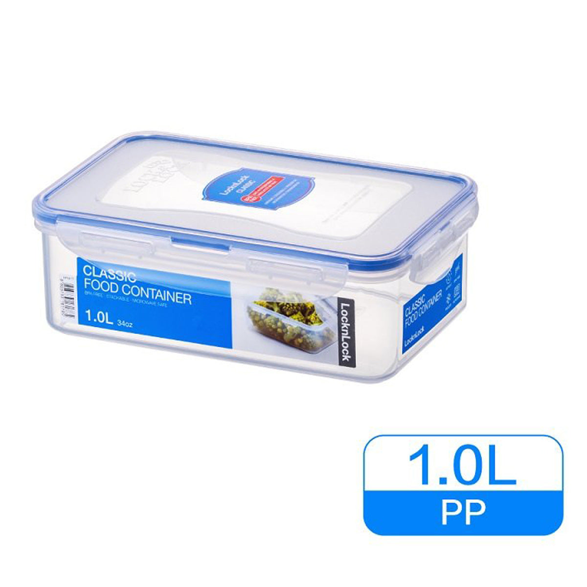 GETIT.QA- Qatar’s Best Online Shopping Website offers LOCK & LOCK RECTANGULAR FOOD CONTAINER-- 1 L-- CLEAR-- HPL817 at the lowest price in Qatar. Free Shipping & COD Available!
