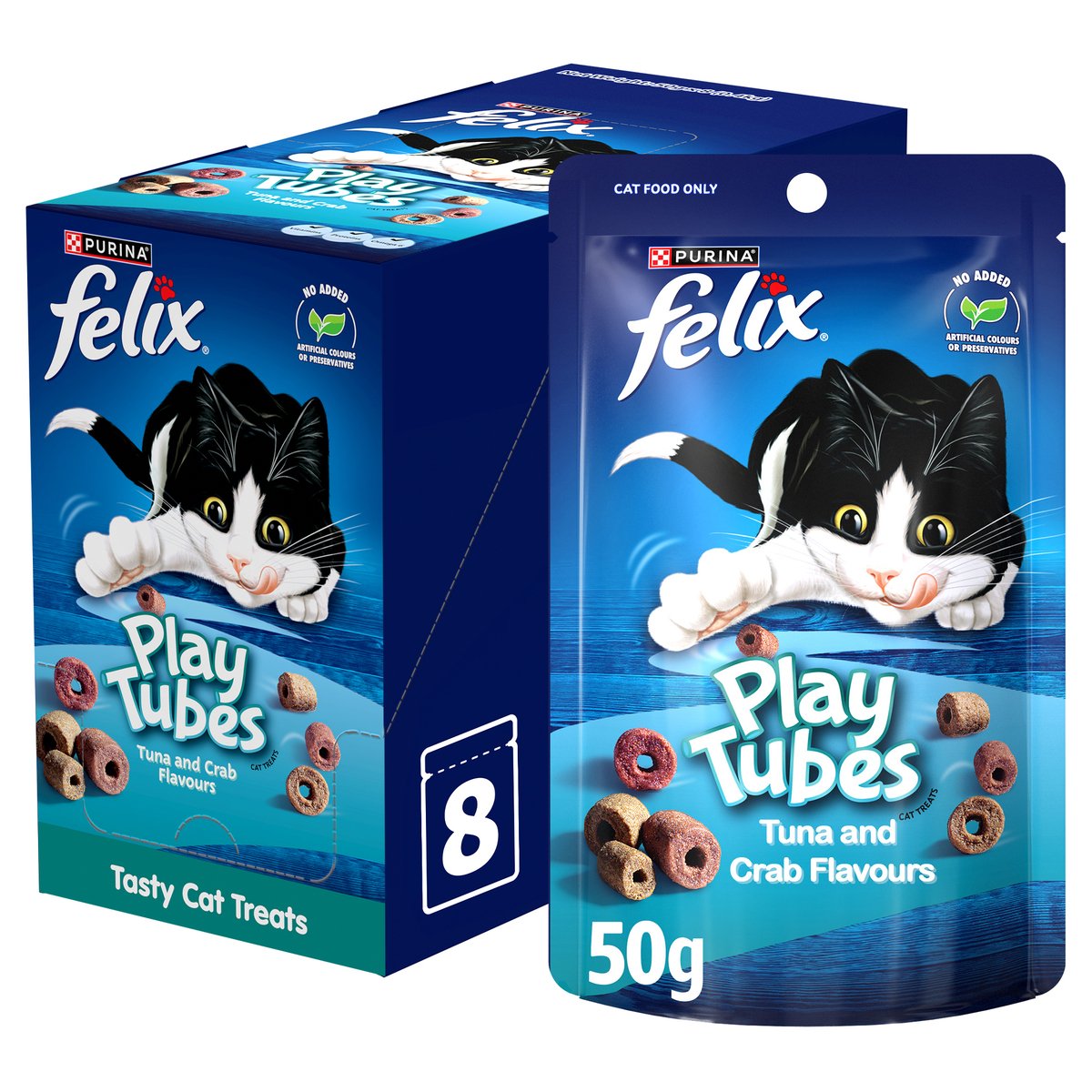 GETIT.QA- Qatar’s Best Online Shopping Website offers PURINA FELIX PLAY TUBES TUNA AND CRAB CAT FLAVOUR TREATS 50 G
 at the lowest price in Qatar. Free Shipping & COD Available!