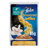 GETIT.QA- Qatar’s Best Online Shopping Website offers PURINA FELIX SENSATIONS JELLIES WITH TUNA AND SPINACH FLAVORS CATFOOD 85 G
 at the lowest price in Qatar. Free Shipping & COD Available!