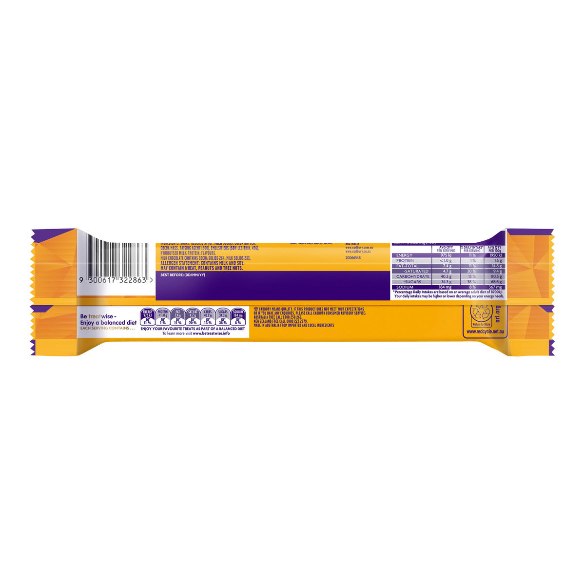 GETIT.QA- Qatar’s Best Online Shopping Website offers CADBURY CHOCOLATE CRUNCHIE BAR 50 G at the lowest price in Qatar. Free Shipping & COD Available!