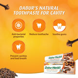 GETIT.QA- Qatar’s Best Online Shopping Website offers DABUR HERB'L CLOVE CAVITY TOOTHPASTE 100 G 3+1 at the lowest price in Qatar. Free Shipping & COD Available!