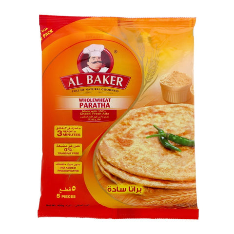 GETIT.QA- Qatar’s Best Online Shopping Website offers AL BAKER WHOLE WHEAT PARATHA 400 G at the lowest price in Qatar. Free Shipping & COD Available!