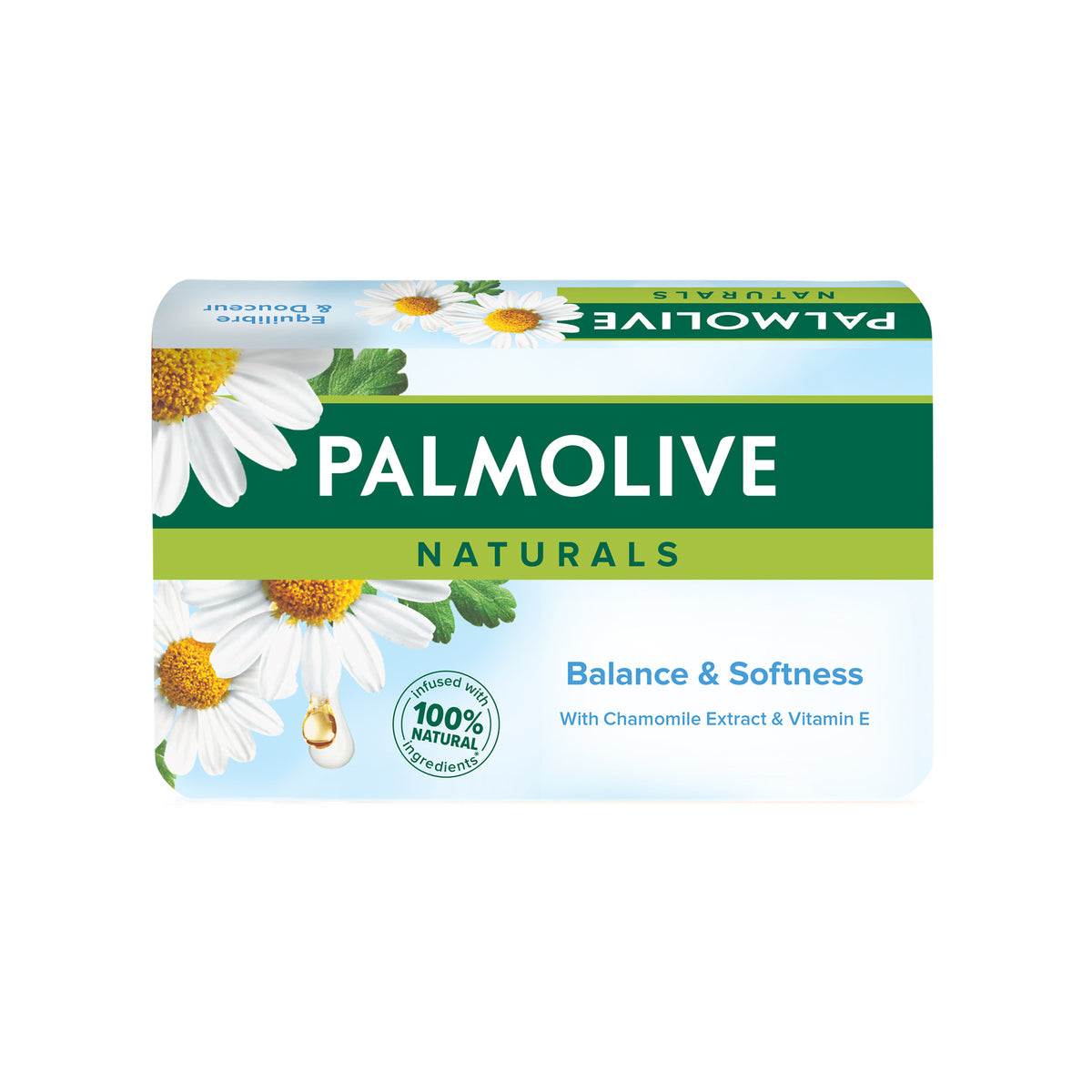 GETIT.QA- Qatar’s Best Online Shopping Website offers PALMOLIVE NATURALS BAR SOAP BALANCED & SOFTNESS WITH CHAMOMILE AND VITAMIN E 150G at the lowest price in Qatar. Free Shipping & COD Available!