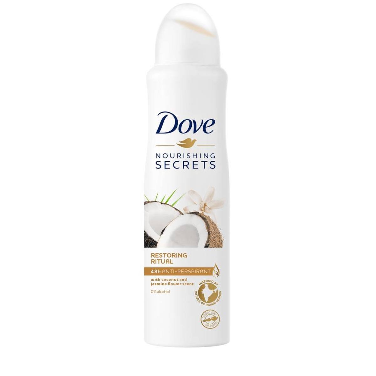 GETIT.QA- Qatar’s Best Online Shopping Website offers DOVE ANTIPERSPIRANT DEODORANT SPRAY FOR WOMEN COCONUT AND JASMINE 150 ML at the lowest price in Qatar. Free Shipping & COD Available!