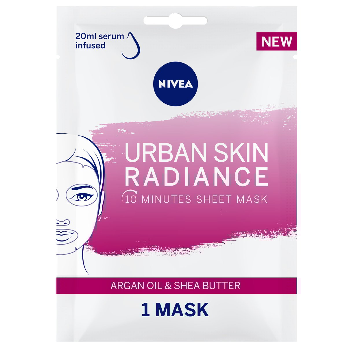 GETIT.QA- Qatar’s Best Online Shopping Website offers NIVEA FACE SHEET MASK RADIANCE UBRAN SKIN 1 PC at the lowest price in Qatar. Free Shipping & COD Available!
