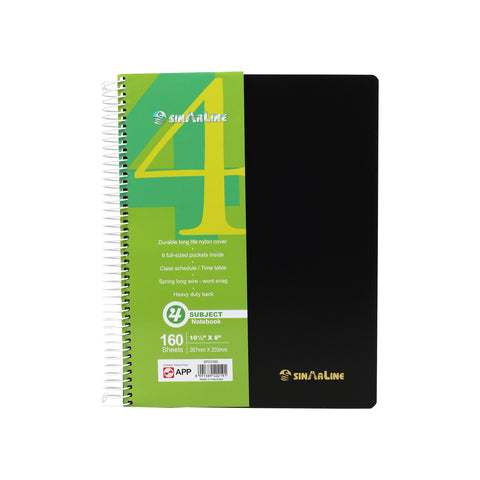 GETIT.QA- Qatar’s Best Online Shopping Website offers SINAR LINE 4 SUBJECT SPIRAL NOTE BOOK 160 SHEETS at the lowest price in Qatar. Free Shipping & COD Available!