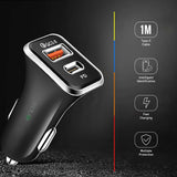 GETIT.QA- Qatar’s Best Online Shopping Website offers IENDS CAR CHARGER WITH DUAL PORT (TYPE-C AND USB)AD641, BLACK at the lowest price in Qatar. Free Shipping & COD Available!