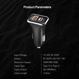 GETIT.QA- Qatar’s Best Online Shopping Website offers IENDS CAR CHARGER WITH DUAL PORT (TYPE-C AND USB)AD641, BLACK at the lowest price in Qatar. Free Shipping & COD Available!