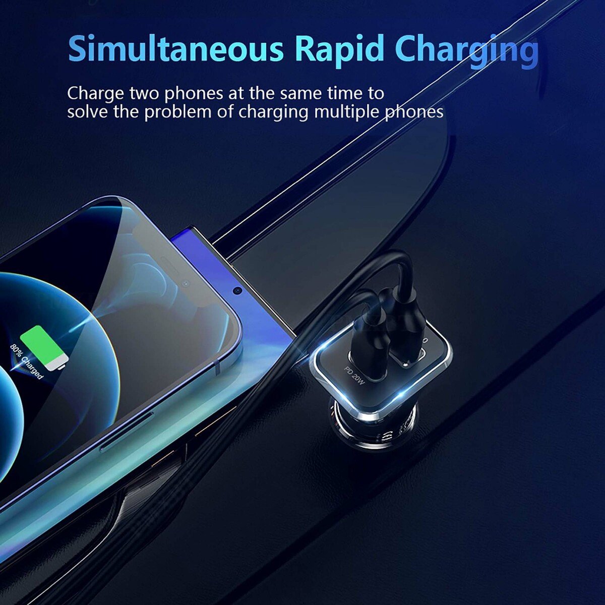 GETIT.QA- Qatar’s Best Online Shopping Website offers IENDS CAR CHARGER WITH DUAL PORT (TYPE-C AND USB)AD641, BLACK at the lowest price in Qatar. Free Shipping & COD Available!