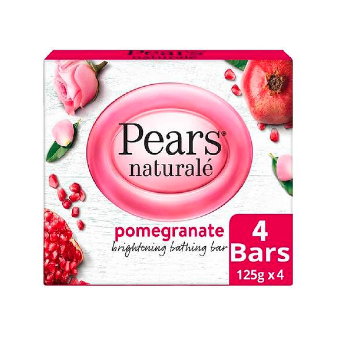 GETIT.QA- Qatar’s Best Online Shopping Website offers PEARS NATURALE POMEGRANATE BRIGHTENING BATHING SOAP 4 X 125 G at the lowest price in Qatar. Free Shipping & COD Available!