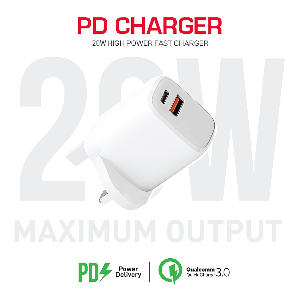 GETIT.QA- Qatar’s Best Online Shopping Website offers TRANDS 20W PD TRAVEL CHARGER TR-AD331, WHITE at the lowest price in Qatar. Free Shipping & COD Available!