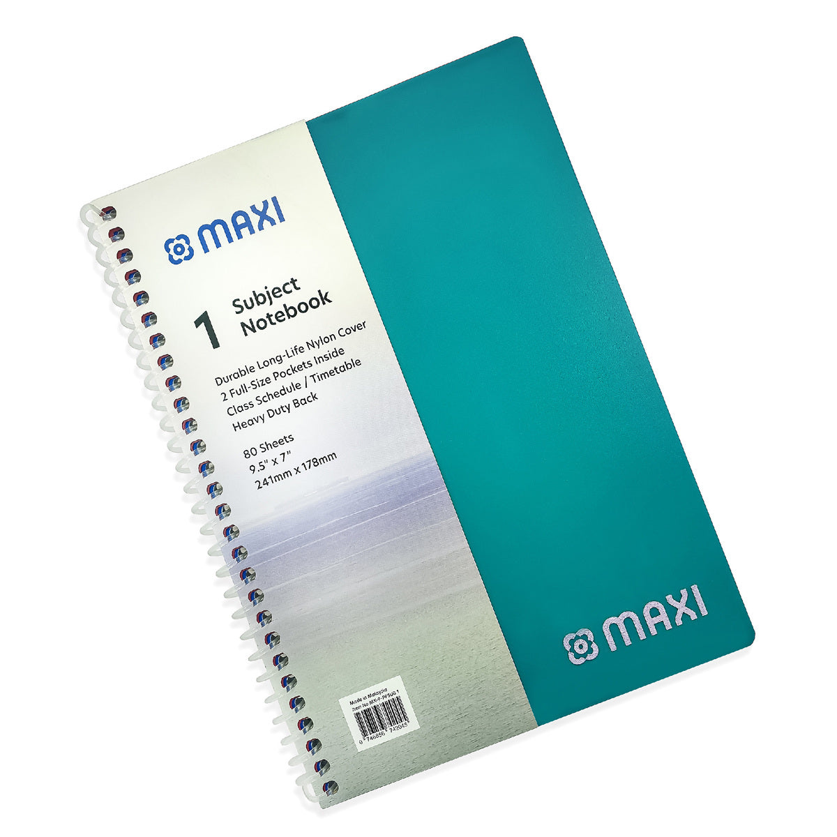 GETIT.QA- Qatar’s Best Online Shopping Website offers MAXI SPIRAL POLYPROPYLENE 1 SUBJECT NOTEBOOK, 9.5 INCH X 7 INCH, 80 SHEETS, ASSORTED COLOURS, MX-9-PPSUB1 at the lowest price in Qatar. Free Shipping & COD Available!